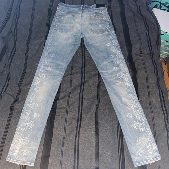Amiri Jeans Flocked Size 32 - Picture 11 of 13